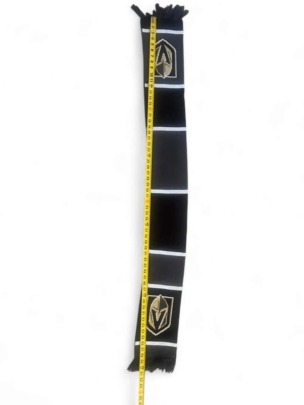 Adidas NHL Las Vegas Golden Knights Stripped Team Scarf Unisex Black and White